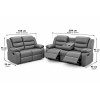 Lazy-B 3+2 Seater Recliner Grey