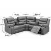 Lazy-B Corner Recliner Grey
