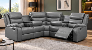 Lazy-B Corner Recliner Grey