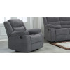 Lazy-B Fabric 2 Seater Recliner Grey