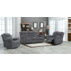 Lazy-B Fabric 2 Seater Recliner Grey