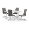 Manhattan White High Gloss Dining Table