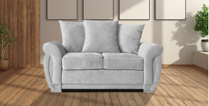 Neveda 2 Seater Sofa Silver
