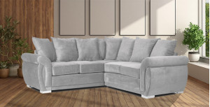 Neveda 2CR2 Corner Sofa Silver