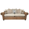 Montana 3 Seater Oatmeal Formal Back