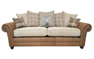 Montana 2 Seater Oatmeal Scatter Back