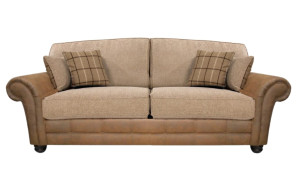 Montana 3 Seater Oatmeal Formal Back