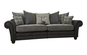 Montana 2 Seater Grey Scatter Back