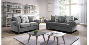 Nicole 3 + 2 Seater Graphite
