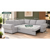 Knightbridge Corner Sofa Bed Silver