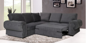 Knightbridge Full Corner Sofa Bed Graphite