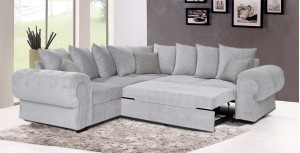 Knightbridge Scatter Corner Sofa Bed Silver