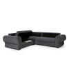 Knightbridge Full Corner Sofa Bed Graphite
