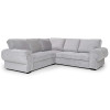 Knightbridge Full Corner Sofa Bed Silver