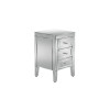 Italia 3 Drawer Bedside Cabinet