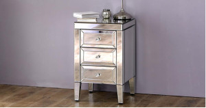 Italia 3 Drawer Bedside Cabinet