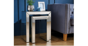 Italia Mirrored Nest of Tables