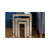 Italia Mirrored Nest of Tables Trio