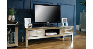 Italia Mirrored TV Cabinet
