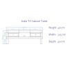 Italia Mirrored TV Cabinet