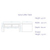 Italia Mirrored Coffee Table