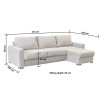 Roseland Corner Sofa Bed LHC Graphite