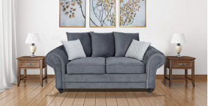 Amalfi 2 Seater Sofa Dark Grey - Graphite