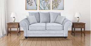 Amalfi 2 Seater Sofa Silver Grey