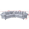 Amalfi Corner 2C2 Silver Grey