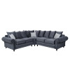 Amalfi Corner 2C2 Graphite - DK Grey