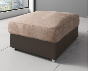 Farrow Footstool Beige Brown