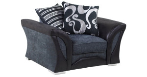 Farrow Grey Black Armchair