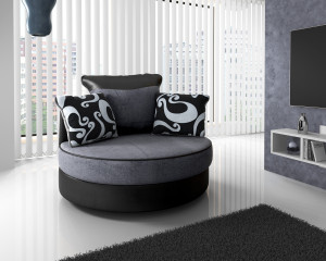 Swivel Chair Black Grey