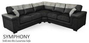 Symphony Corner Group Black-Grey 2C2
