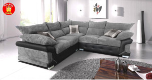 Talbot Corner Sofa  Black-Grey