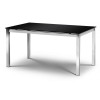 Tempo Black Glass Dining Table
