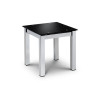 Tempo Black Glass Lamp Table