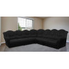 Arizona Fabric 3CR3 Right Corner Black and Black