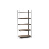 Tribeca Tall Bookcase - Black / Sonoma Oak