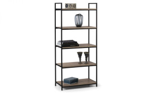 Tribeca Tall Bookcase - Black / Sonoma Oak