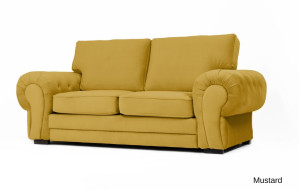 Windsor 2 Seater Mustard Plush