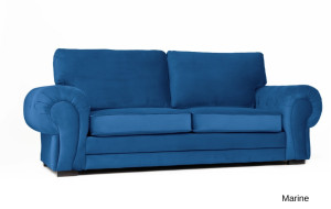 Windsor 3 Seater Marine Blue Plush