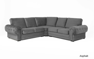 Windsor Large Corner Sofa Asphalt Plush
