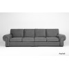 Windsor 4 Seater Asphalt Plush
