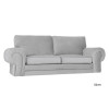 Windsor 2 Seater Silver Plush
