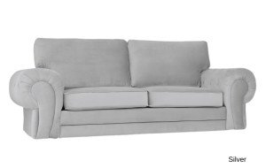 Windsor 3 Seater Silver Plush