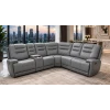 Arwen Grey Leather Corner Power Recliner
