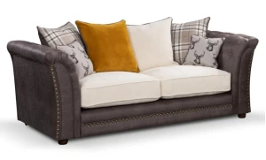 Lola 2 Seater Brown-Mink Check