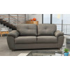 Capri 3 Seater Black Leather Sofa 