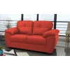 Capri 2 Seater Red Leather Sofa 
